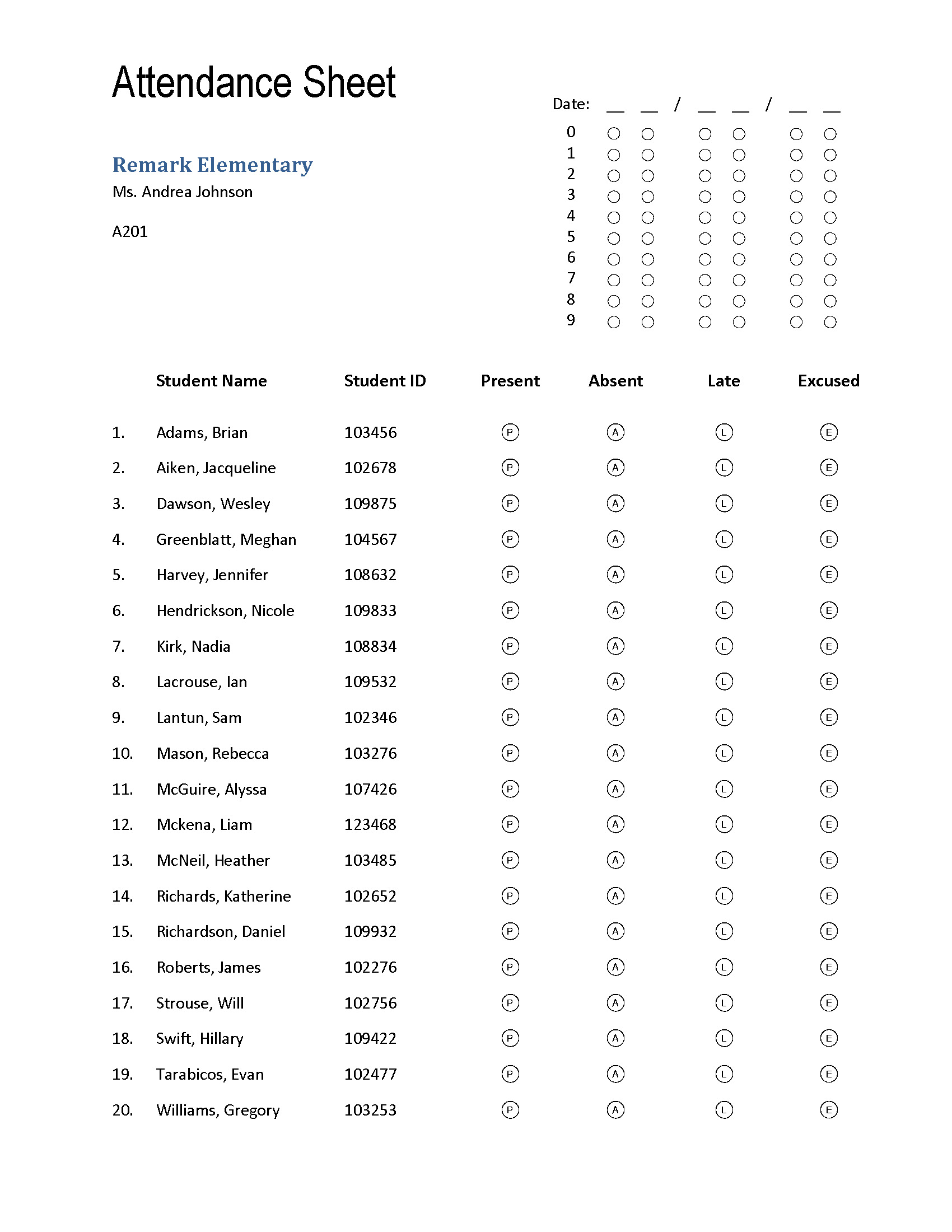 attendance-sheet-remark-software