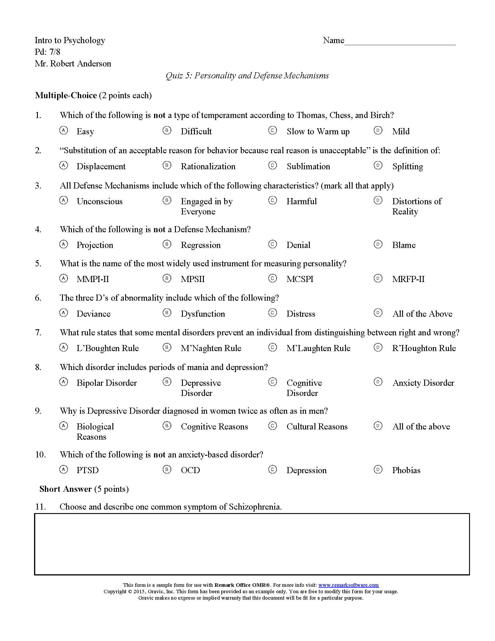 Remark Office Omr Test Assessment Exam And Quiz Sample Forms Images