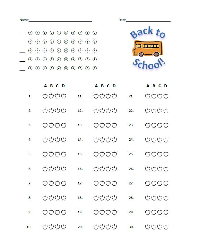 September 2015 Remark Office OMR Sample Form