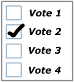 Paper ballot for scanning