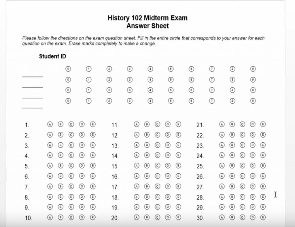 How To Create An Omr Sheet