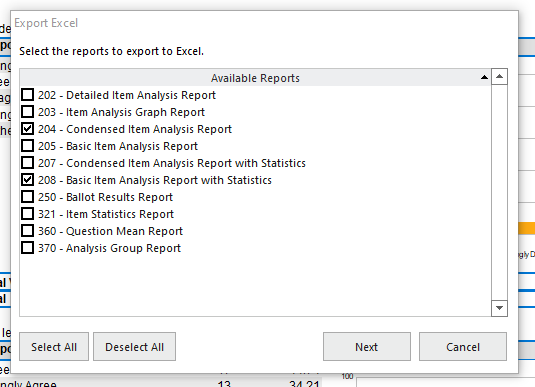 Exporting Reports To Microsoft Excel In Remark Office Omr Remark Software