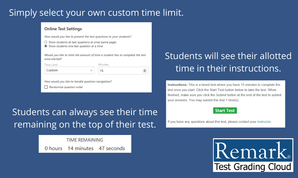 RTGC Time Limit for Tests