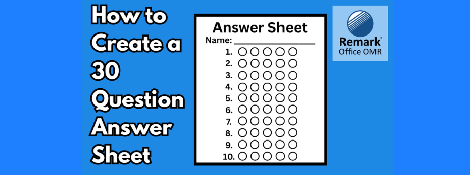 How to Create a 30-Question Answer Sheet in Microsoft Word (Remark Office OMR Tutorial)